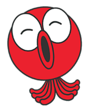 Okto-kun - The Shy Octopus Boy sticker #163064