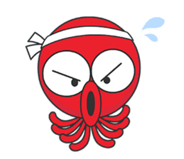 Okto-kun - The Shy Octopus Boy sticker #163077