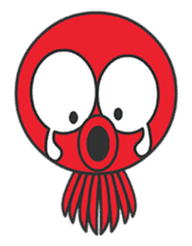 Okto-kun - The Shy Octopus Boy sticker #163078