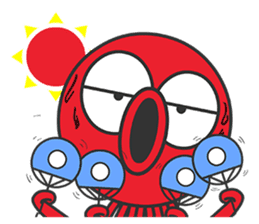 Okto-kun - The Shy Octopus Boy sticker #163080