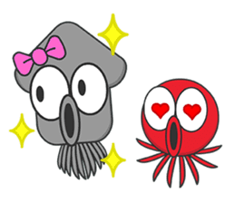 Okto-kun - The Shy Octopus Boy sticker #163083