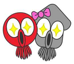 Okto-kun - The Shy Octopus Boy sticker #163085