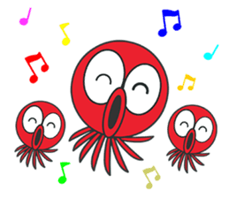 Okto-kun - The Shy Octopus Boy sticker #163089