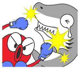 Okto-kun - The Shy Octopus Boy sticker #163095