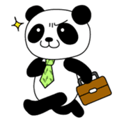 Wake-up Panda sticker #163791