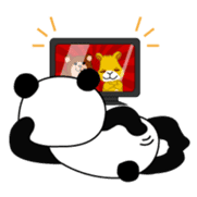 Wake-up Panda sticker #163795