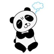 Wake-up Panda sticker #163804