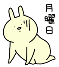 Day-to-day of rabbit sticker #164312