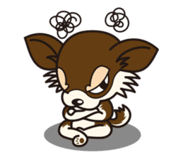 Dog Stamp vol.2 Chihuahua (LongCoat) sticker #164677