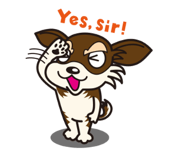 Dog Stamp vol.2 Chihuahua (LongCoat) sticker #164694