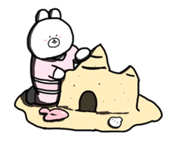 INU & USAGI's SUMMER VACATION sticker #164822