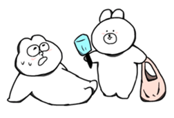 INU & USAGI's SUMMER VACATION sticker #164838