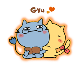 Cat couple sticker #164937