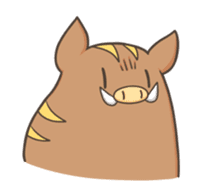Leisurely boar sticker #164981