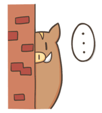 Leisurely boar sticker #164988