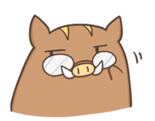 Leisurely boar sticker #164989