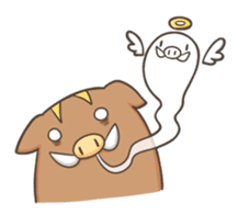 Leisurely boar sticker #164999