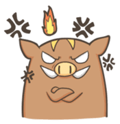 Leisurely boar sticker #165008