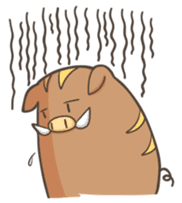 Leisurely boar sticker #165009