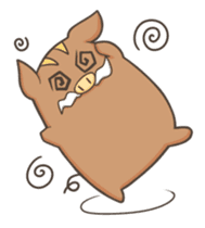 Leisurely boar sticker #165014