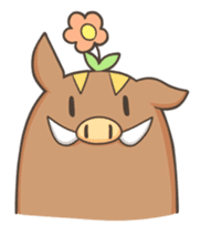 Leisurely boar sticker #165015