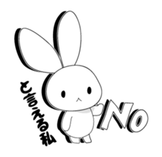 Panda and rabbit sticker #165541