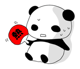 Panda and rabbit sticker #165569