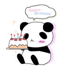 Panda and rabbit sticker #165576