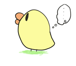 Chick of pouty mouth sticker #165586