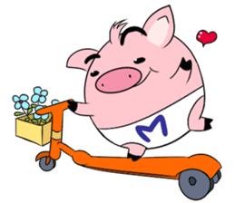 Maggy, The Naughty Pig sticker #165940