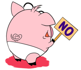 Maggy, The Naughty Pig sticker #165948