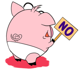 Maggy, The Naughty Pig sticker #165948