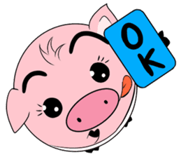 Maggy, The Naughty Pig sticker #165949