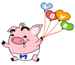 Maggy, The Naughty Pig sticker #165974
