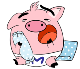 Maggy, The Naughty Pig sticker #165977