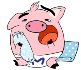 Maggy, The Naughty Pig sticker #165977