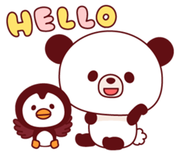 Panda(pon-yan)&Puffin(Puffy)-1- sticker #166382
