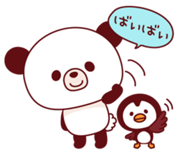 Panda(pon-yan)&Puffin(Puffy)-1- sticker #166383
