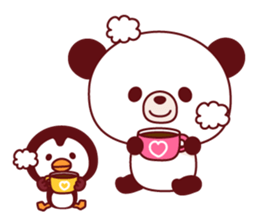 Panda(pon-yan)&Puffin(Puffy)-1- sticker #166394
