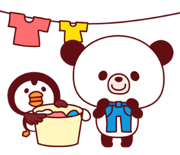 Panda(pon-yan)&Puffin(Puffy)-1- sticker #166396