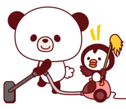 Panda(pon-yan)&Puffin(Puffy)-1- sticker #166397