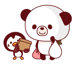 Panda(pon-yan)&Puffin(Puffy)-1- sticker #166398