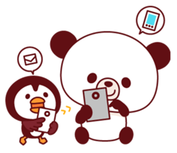 Panda(pon-yan)&Puffin(Puffy)-1- sticker #166399