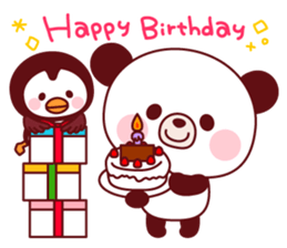 Panda(pon-yan)&Puffin(Puffy)-1- sticker #166400