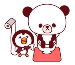 Panda(pon-yan)&Puffin(Puffy)-1- sticker #166405