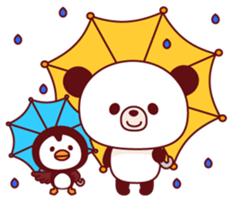 Panda(pon-yan)&Puffin(Puffy)-1- sticker #166406