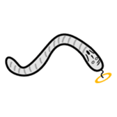 The bald earthworm sticker #167226