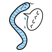 The bald earthworm sticker #167231