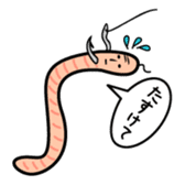 The bald earthworm sticker #167233