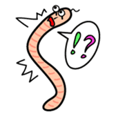 The bald earthworm sticker #167248